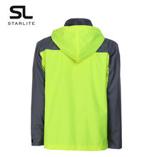 荧光黄防水反光棉服外套