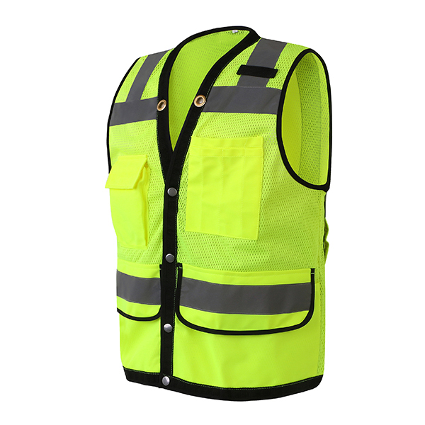 网布透气反光背心马甲多功能多口袋