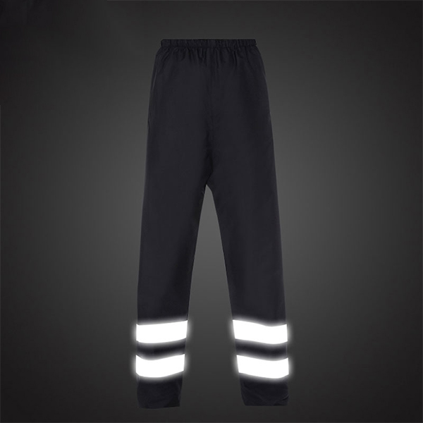 交通环卫黑色牛津布反光雨裤