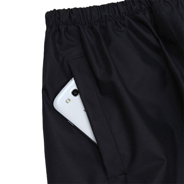 交通环卫黑色牛津布反光雨裤