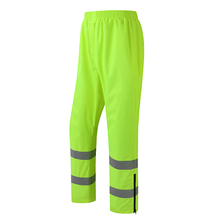 交通环卫荧光黄反光安全雨裤