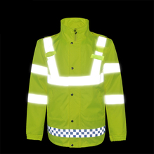 港式长袖交通路政反光雨衣多口袋可印刷