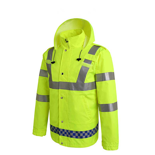 港式长袖交通路政反光雨衣多口袋可印刷