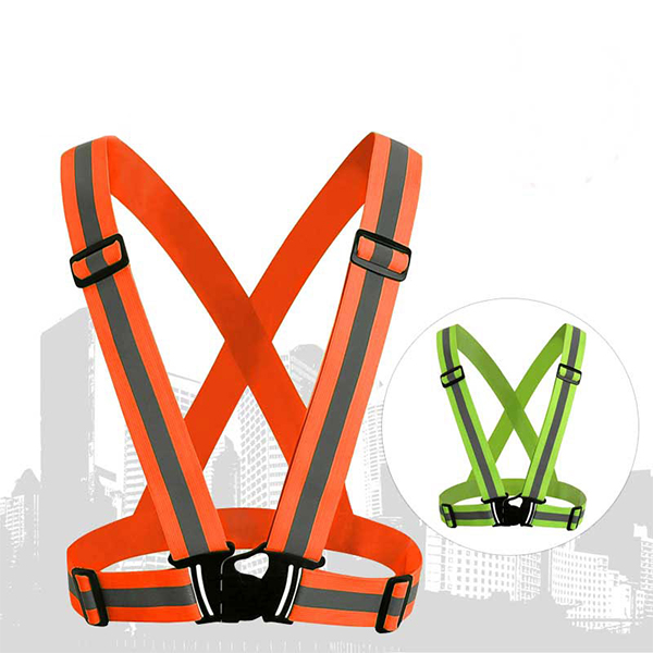 骑行反光背带 松紧带反光背心